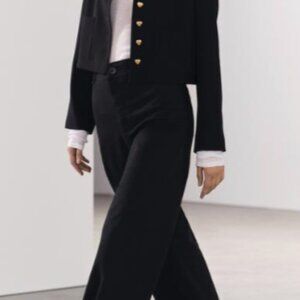 ZW COLLECTION HIGH WAIST MARINE STRAIGHT JEANS